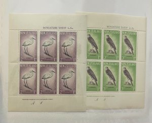 Souvenir Sheet New Zealand Scott #B61a-B62a nh