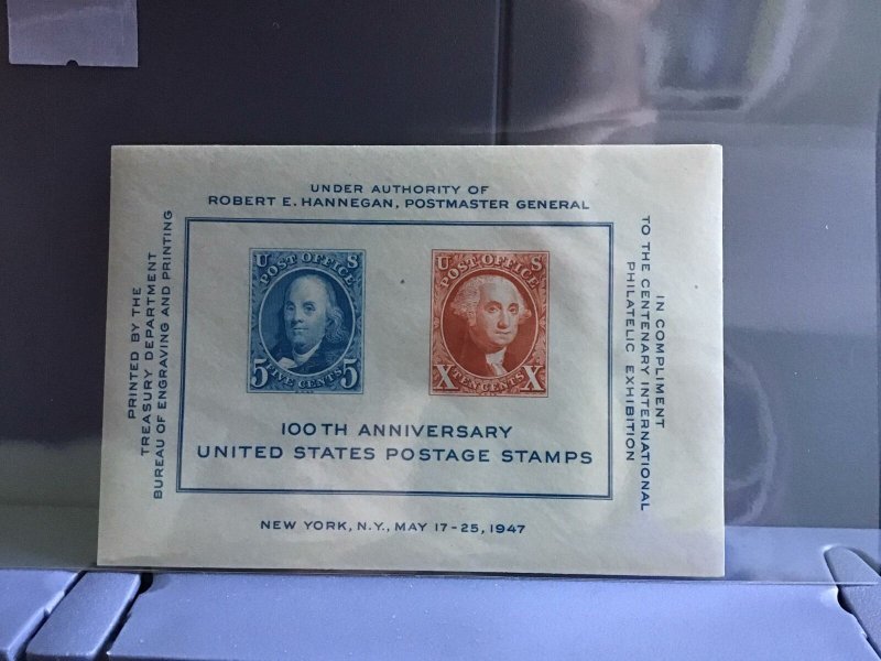 U.S. 1947 100th Anniversary U.S. Postage Stamps  MNH stamps sheet R26947