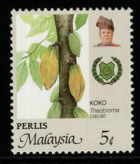 MALAYA PERLIS SG75c 1986 5c AGRICULTURAL PRODUCTS PERF14X13¾ MNH