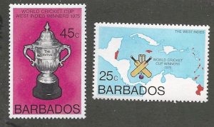 BARBADOS SC #   438 - 9  MNH