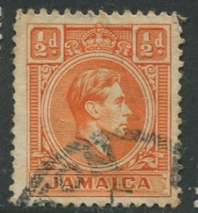 Jamaica -Scott 148 - KGVI Definitive -1951 - Used - Single 1/2p Stamp