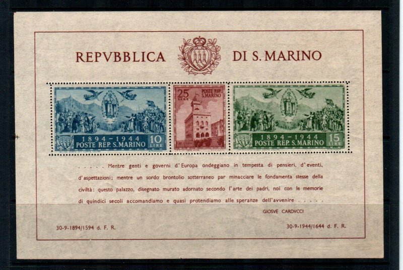 San Marino #239 Perf MNH  Scott $115.00   S/S