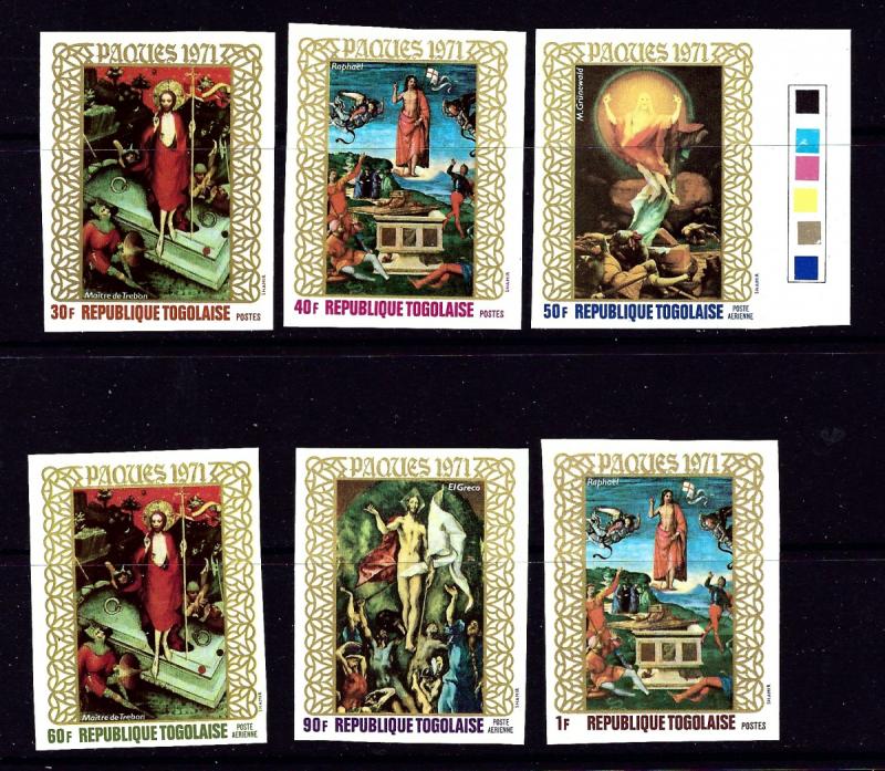 Togo 771-73C146-48 MNH 1971 Easter Imperf set