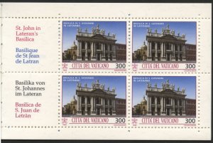 VATICAN CITY, BOOKLET 1993, MONUMENTS