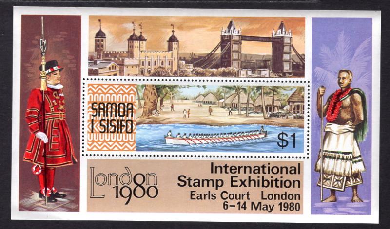 Samoa 531 London 80 Souvenir Sheet MNH VF