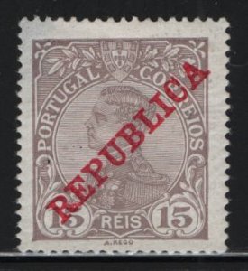 PORTUGAL, 173, HINGED, 1910, KING MANUEL II