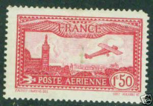 FRANCE Scott C5 MH* Airmail stamp CV$16