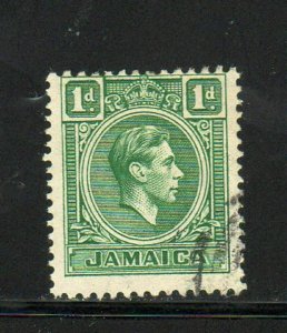 JAMAICA #116  1938  1p  KING GEORGE VI    F-VF  USED  c