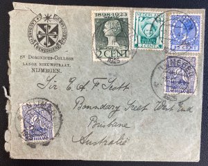 1925 Nijmegen Netherlands St Dominicus College Cover To Brisbane Australia