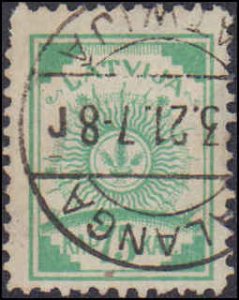 Latvia #24, Incomplete Set, 1919, Used