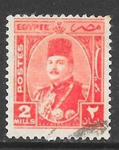 Egypt 243: 2m King Farouk, used, F