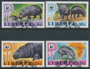 WWF Liberia Fine Used Mi 1315 - 1318