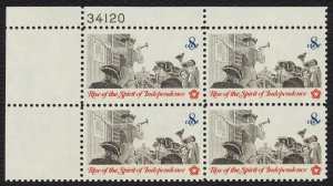 #1477 8c Posting a Broadside, Plate Block [34120 UL] **ANY 5=FREE SHIPPING**