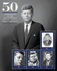 Liberia 2011 - PRESIDENT JOHN F.KENNEDY - Sheet of 4 Stamps - Scott #2708 - MNH