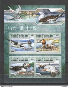 2016 Guinea-Bissau Birds Fauna Water Birds 1Kb ** Stamps St850