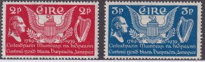 Sc# 103 / 104 Ireland 1939 U.S Constitution 150th complete set MNH CV $11.50