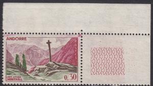 French Andorra Gothic Cross (Scott #148) MNH