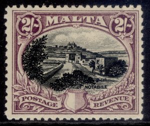 MALTA GV SG205, 2s black & purple, M MINT. Cat £15.