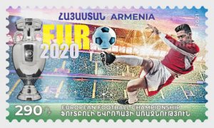 2021 Armenia 2020 European Football Championship (Scott NA) MNH