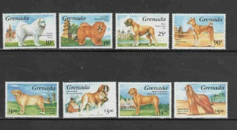 GRENADA #2161-2168 1993 DOGS MINT VF NH O.G