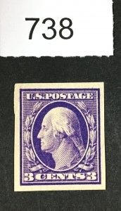 MOMEN: US STAMPS # 345 MINT OG NH LOT #E 738