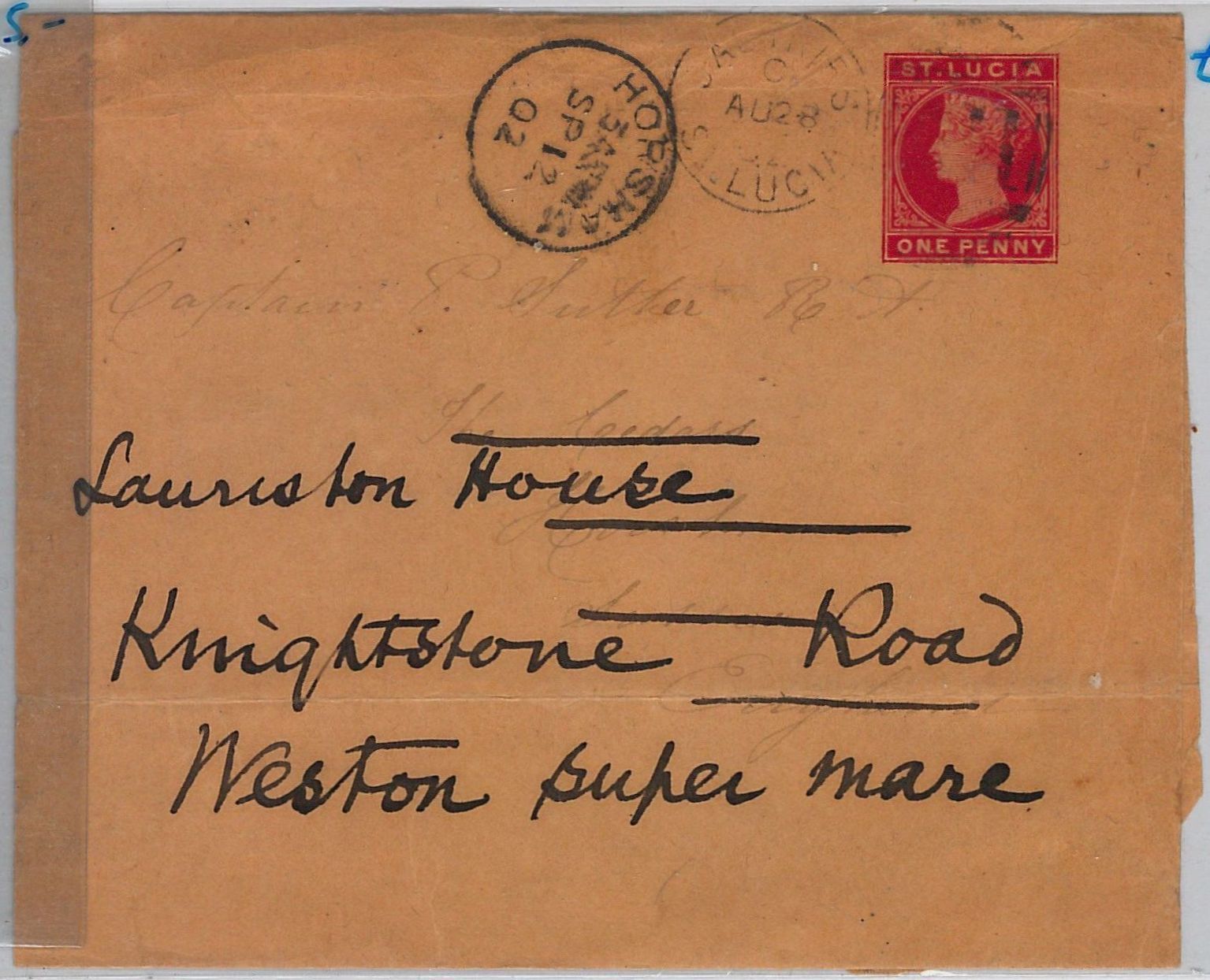 St Lucia - Postal History - Newspaper Wrapper 1902 | Caribbean - St ...