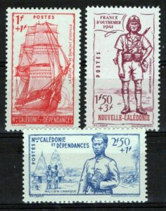 New Caledonia B10-B12 MNH Semi-Postal Military Ships Militiaman ZAYIX 0524S0402M