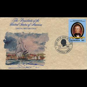 LIBERIA 1981 - FDC-920 US Pres.