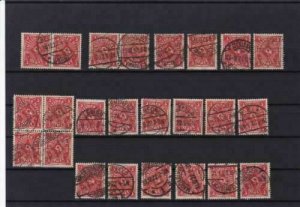 germany 1922 posthorn stamps and cancels ref r14143