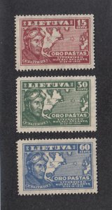Lithuania Scott #C85-C87 MNH