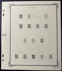 Scott France Stamp Album Supplement #36 Pages 1 - 17 - No Stamps