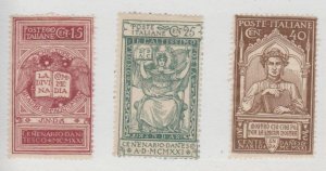 Italy Scott #133-134-135 Stamp - Mint Set