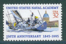 3001 32c Navel Academy Fine MNH Plt/4 LL P11111 F01365