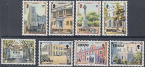 GIBRALTAR Sc # 686-93 CPL MNH SET of 8 diff ARCHITECTURAL HERITAGE BUILDINGS