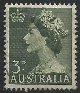 Australia 1953 - Queen Elizabeth 3d definitive - SG262 used