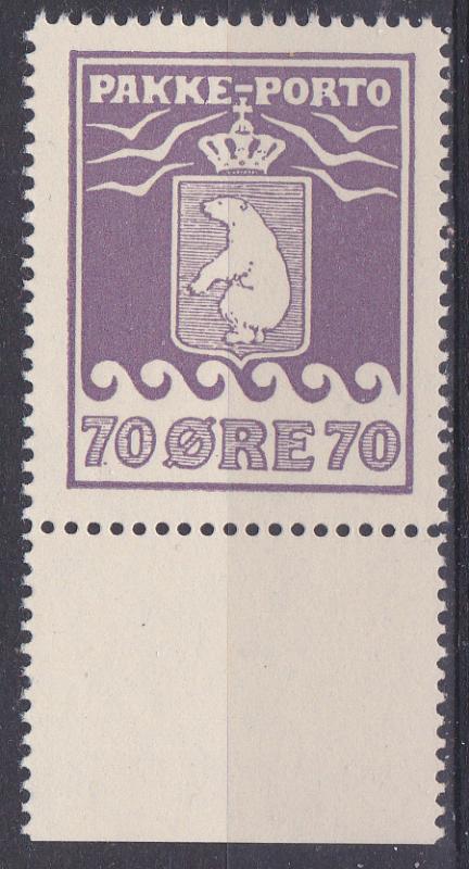 Greenland Q 7 MNH 1937 70o vio Parcel Post CV $40,00