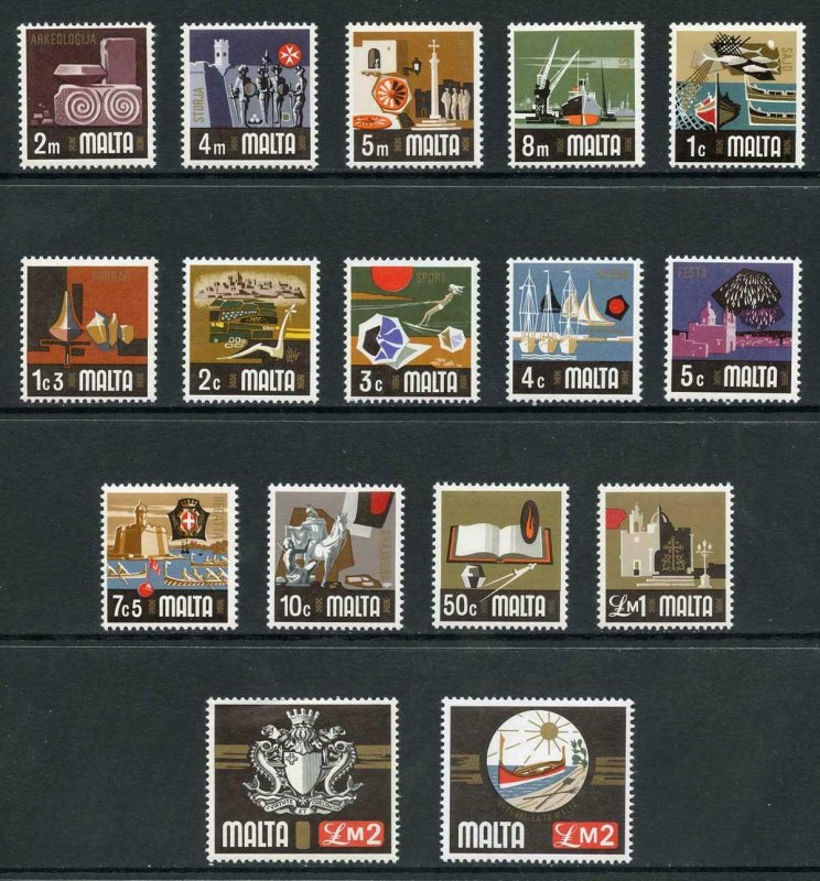 Malta SG486/500b 1973 Set Fresh U/M 