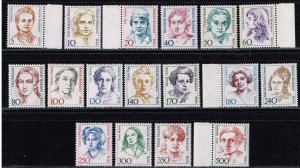 Germany 1989,Sc.#9N516 and more MNH Famous Women, complete set