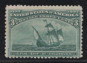 US Stamp Scott #232 Mint Previously Hinged SCV $35