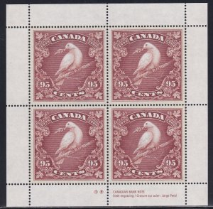 Canada 1999 Sc 1814 Pane of 4 Stamp MNH