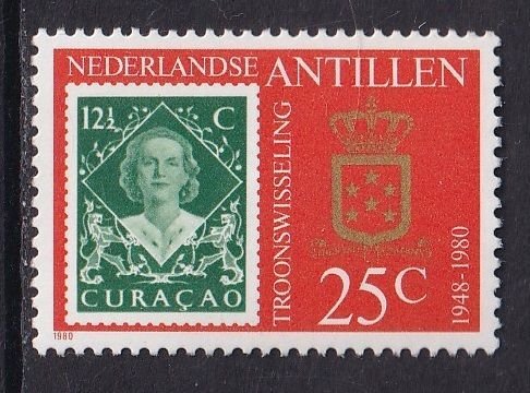 Netherlands Antilles #454 MNH 1980 Abdication Juliana  25c