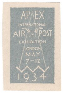 (I.B) Cinderella : APEX International Air Post Exhibition (London 1934)