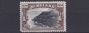 ST HELENA  1934   S G   120  1/-   BLACK &  CHOCOLATE      MH  