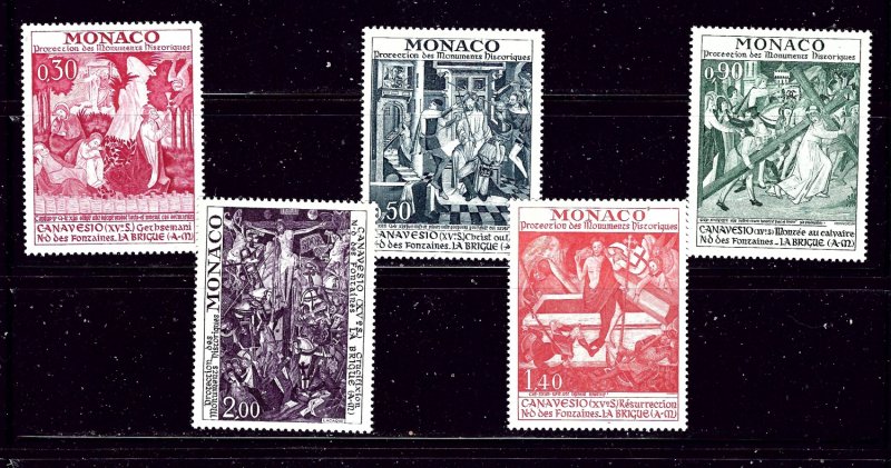 Monaco 855-59 MNH 1972 Historic Monuments