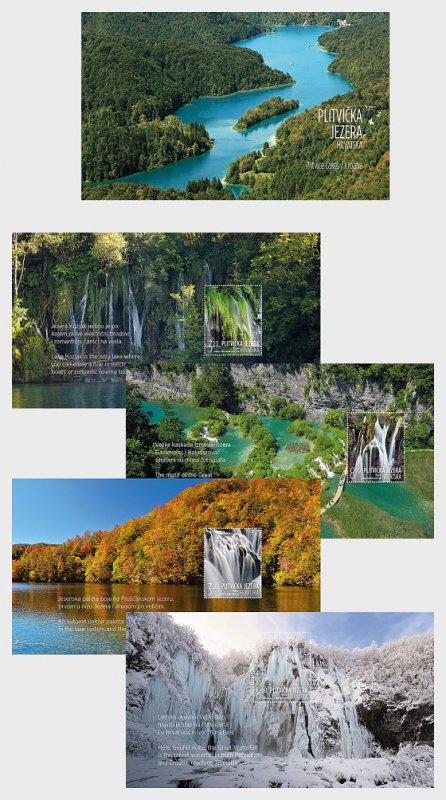 2019 Croatia Tourism Plitvice Lakes  Bklt 4 SS   (Scott NA) MNH