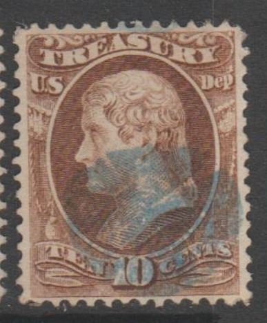 U.S. Scott #O77 Jefferson - Treasury Official Stamp - Used Single