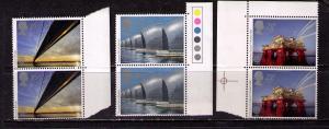 GREAT BRITAIN Sc# 1019-1021 MNH FVF Set3x Pair Architectures