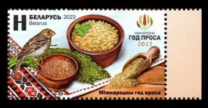 2023 Belarus 1524 Birds - International Year of Millet 2,90 €