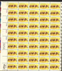 US #1528 Mint Sheet Horse Racing 