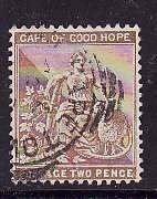Cape of Good Hope-Sc#45- id7-used 2p Hope-1897-
